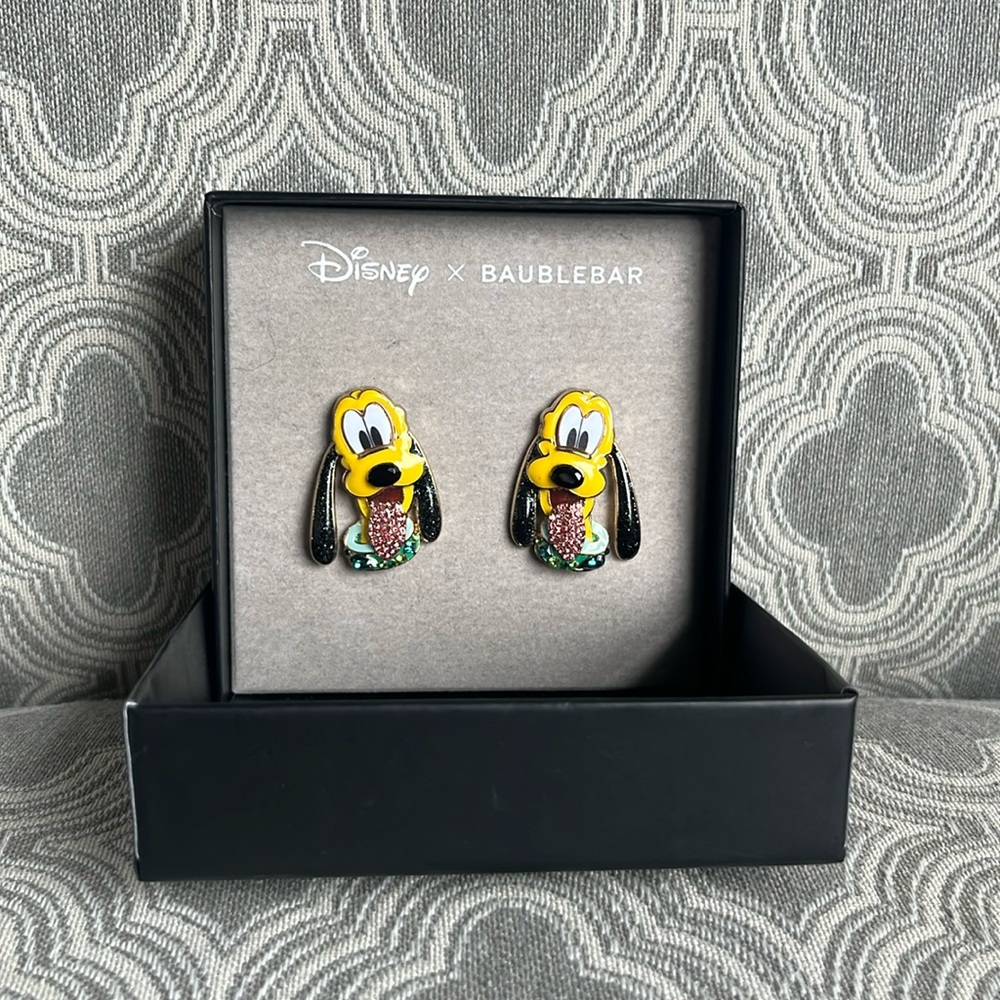 NIB Disney x Baublebar Pluto earrings